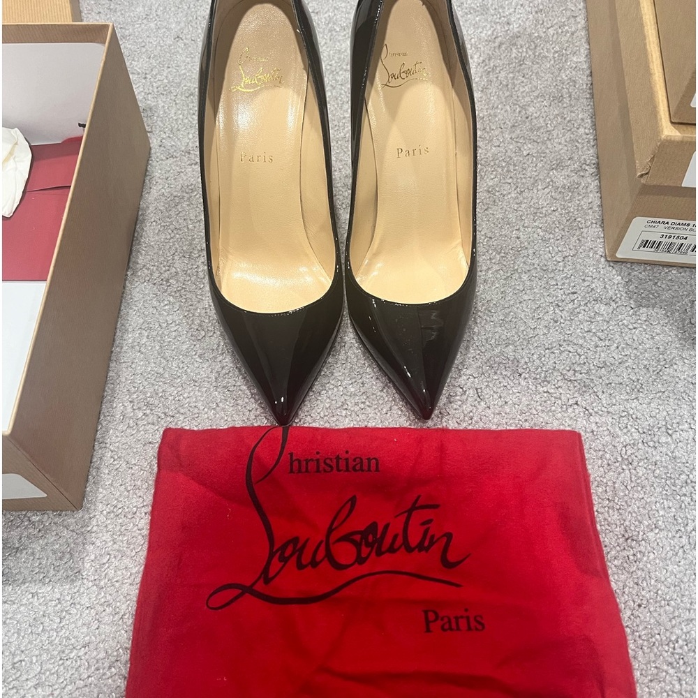 Christian Louboutin pigalle 100 patent